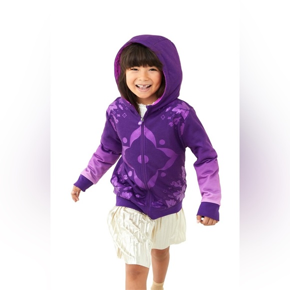 Other - Disney Frozen 2 Anna Purple Pink Plush toy Zip-Up Hoodie Cubcoats Girls Size 4